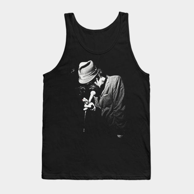 Retro Portrait Tom Waits Tank Top by GekNdangSugih